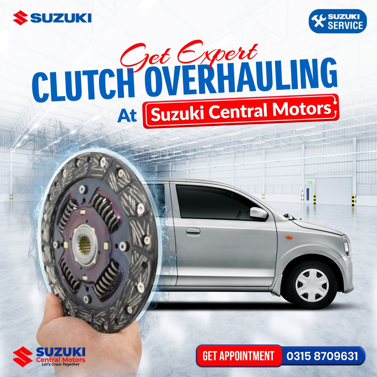 RwpScm's tweet image. Experience smoother gear shifts with expert clutch overhauling at Suzuki Central Motors! Trust our professionals to keep your car running at its best. 

𝐁𝐨𝐨𝐤 𝐧𝐨𝐰! 𝐂𝐨𝐧𝐭𝐚𝐜𝐭 𝐮𝐬 𝐚𝐭
📲+𝟗𝟐-𝟑𝟏𝟓-𝟖𝟕𝟎𝟗𝟔𝟑𝟏.

#ClutchOverhauling #SuzukiService #CarCare