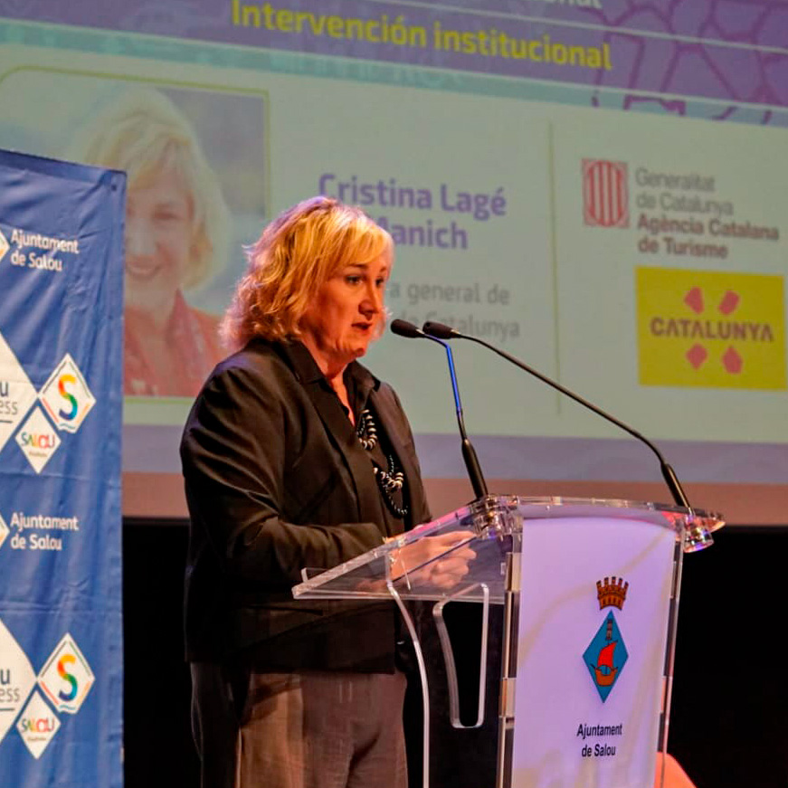 SalouCongress's tweet photo. Cristina Lagé Manich, Directora General de Turisme de Catalunya, felicita l'organització per l'esdeveniment on es parla i es discuteix un tema tan rellevant per al sector.
...
Cristina Lagé Manich, Directora General de Turisme de Catalunya, felicita a la organización por un evento en el que se habla y se discute un tema tan de que relevante para el sector.

#saloucongress2024
