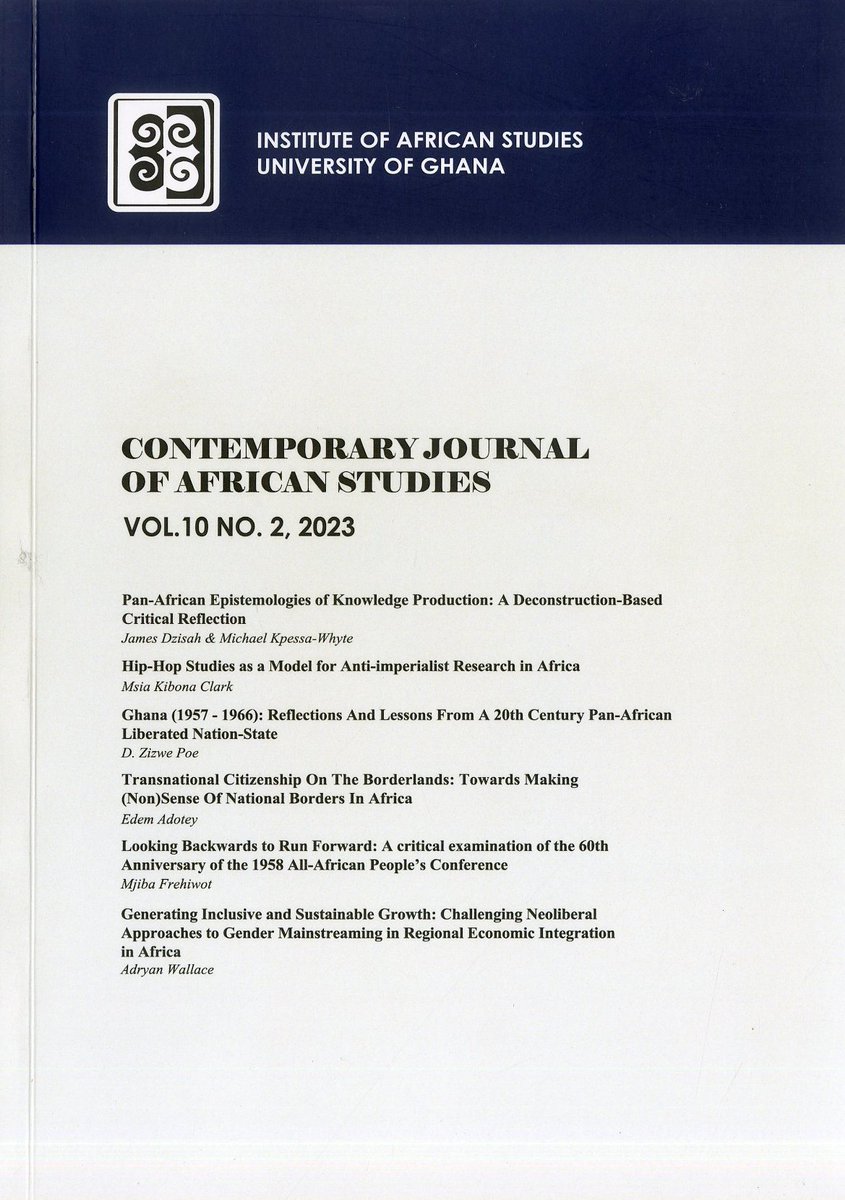 Contemporary Journal of African Studies (CJAS) (@ias_cjas) on Twitter photo Hi there! we are excited to share with you the recent publication of <a href="/IAS_CJAS/">Contemporary Journal of African Studies (CJAS)</a>. It features articles on Pan-African Epistemologies of Knowledge Production, Ghana (1957 - 1966), Nkrumah's Legacy, feminism and the next generation. <a href="/UnivofGh/">University of Ghana</a> <a href="/IASUG/">Institute of African Studies, Univ. of Ghana</a> <a href="/ASAA_Africa/">African Studies Association of Africa</a> Hi there! we are excited to share with you the recent publication of <a href="/IAS_CJAS/">Contemporary Journal of African Studies (CJAS)</a>. It features articles on Pan-African Epistemologies of Knowledge Production, Ghana (1957 - 1966), Nkrumah's Legacy, feminism and the next generation. <a href="/UnivofGh/">University of Ghana</a> <a href="/IASUG/">Institute of African Studies, Univ. of Ghana</a> <a href="/ASAA_Africa/">African Studies Association of Africa</a>
