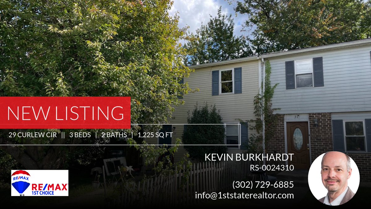 derealvalue's tweet photo. 📍 New Listing 📍 Take a look at this fantastic new property that just hit the market located at 29 Curlew Cir in Newark. Reach out here or at (302) 729-6885 for more information

Kevin Burkhardt RE/MAX 1st Choice 302-378-8700 (Off... https://t.co/ljy7EtLsuS https://t.co/1kXSDPy36P