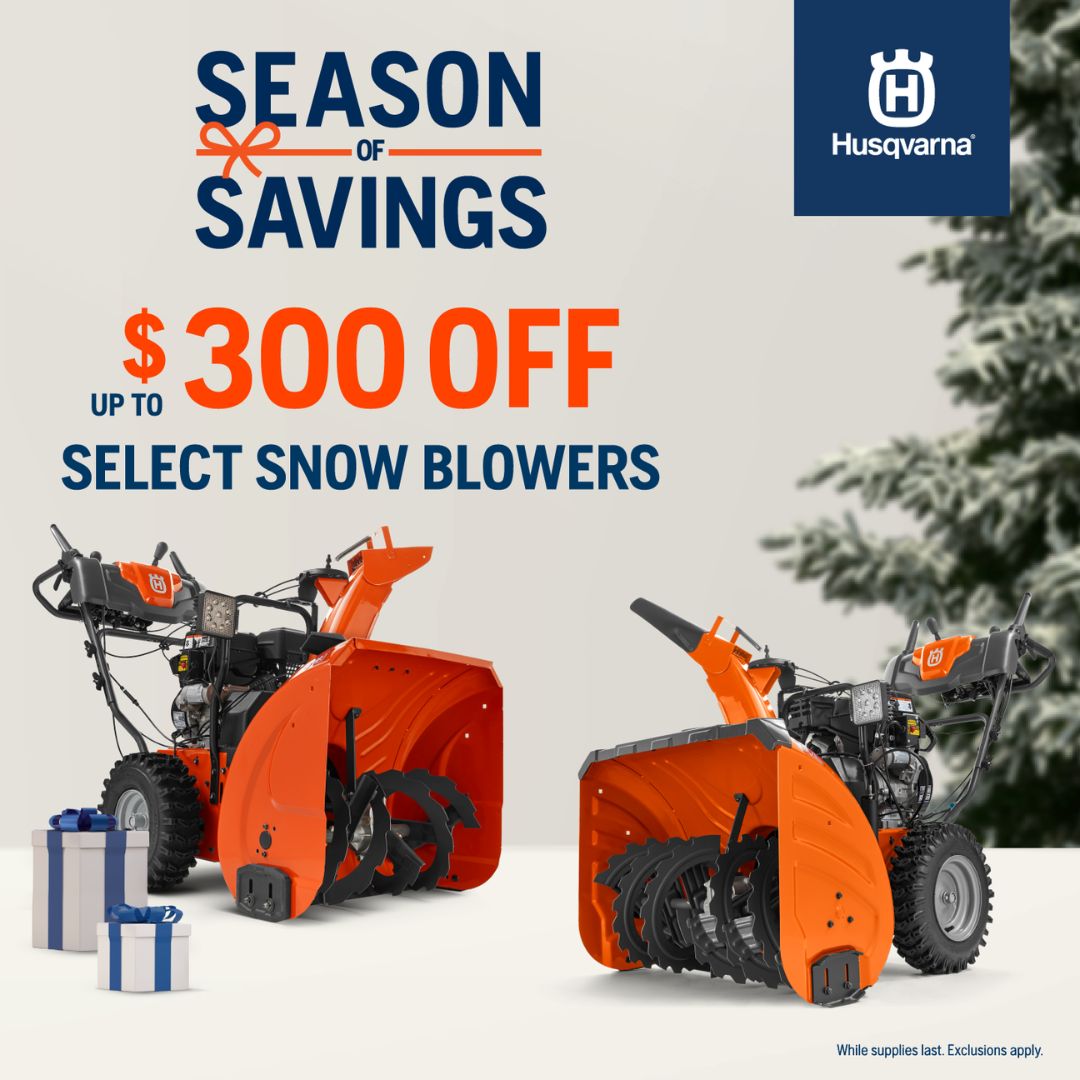 RAWestInternat1's tweet photo. 'Tis the Season of Savings! 🎄 Take advantage of incredible discounts on Husqvarna gas handheld tools, snow blowers, and battery handhelds until December 7th. Treat yourself to exceptional quality and performance that will make your outdoor tasks a breeze. https://t.co/qxMT8qfynZ