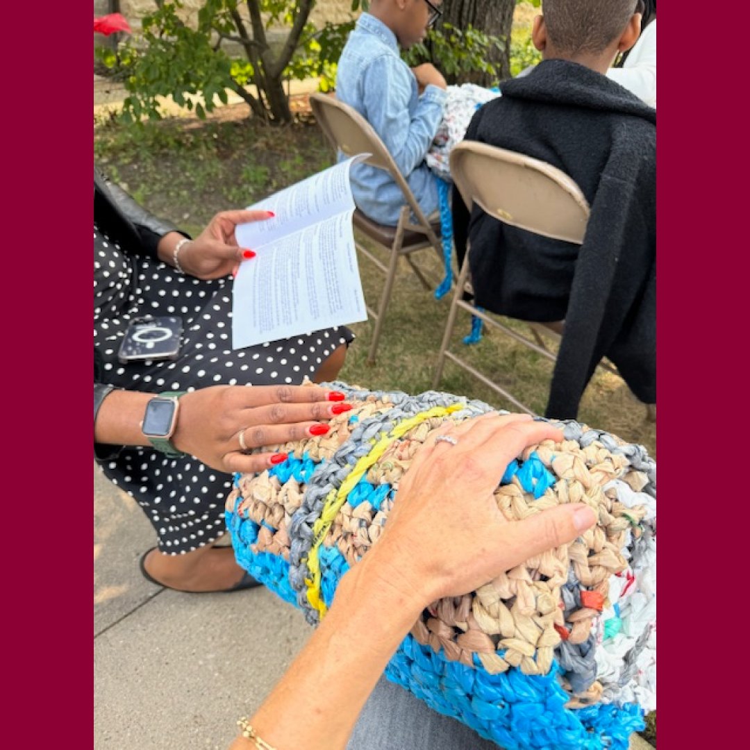 It’s #HungerandHomelessnessAwarenessWeek. Our Green Team recently launched a recycling initiative to help <a href="/North/">North</a> Shore United Methodist Church in Glencoe collect plastic bags to create “plarn” (plastic yarn), which is used to make mats for people experiencing homelessness.
