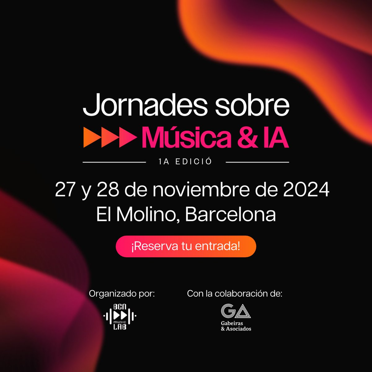 Gabeiras (@ejgabeiras) on Twitter photo 💡Colaboramos en el diseño de la programación de las I Jornadas sobre Música & IA impulsadas por <a href="/bcnmusiclab/">Bcnmusiclab</a> dónde se reflexionará acerca de cómo la #IA está transformando el sector de la #música.
🗓️27, 28 NOV.
📍El Molino (Barcelona)
Más información: bcnmusiclab.com/es/jornades-mu… 💡Colaboramos en el diseño de la programación de las I Jornadas sobre Música & IA impulsadas por <a href="/bcnmusiclab/">Bcnmusiclab</a> dónde se reflexionará acerca de cómo la #IA está transformando el sector de la #música.
🗓️27, 28 NOV.
📍El Molino (Barcelona)
Más información: bcnmusiclab.com/es/jornades-mu…