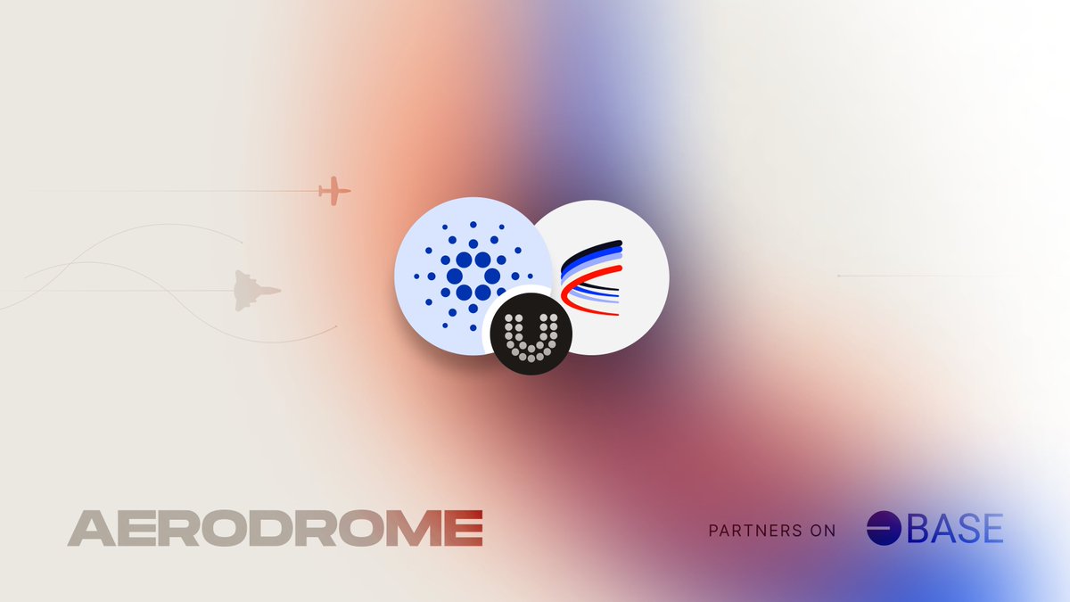Soon You Can Trade Cardano on Aerodrome ✈️

Thanks to @UniversalAsset_, $uADA paired with $WETH is coming to Aerodrome. Watch out for voting incentives before epoch flip. 🗳️

Aerodrome is your one-stop shop for trading all assets, right here on <a href="/base/">Base</a>.