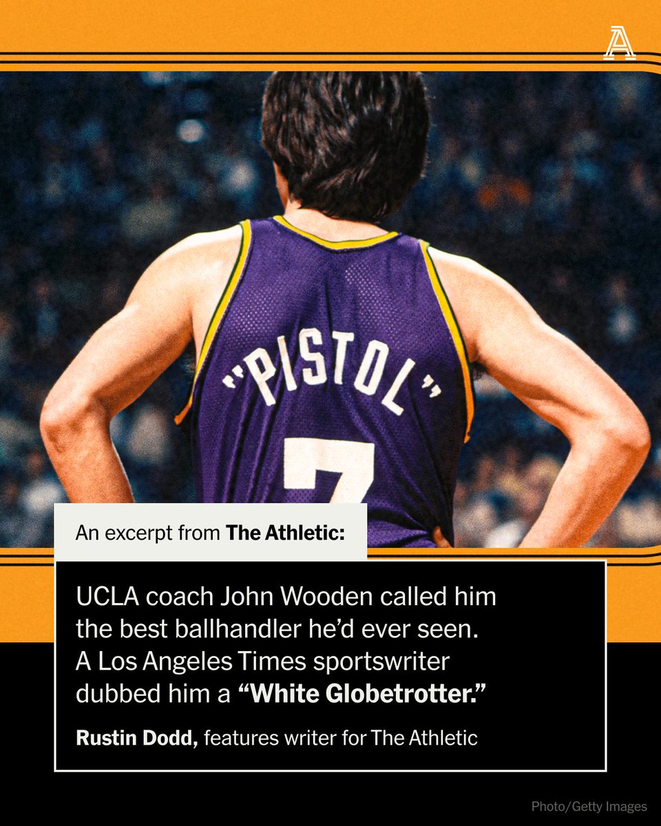 For Pete Maravich, an empty gymnasium meant freedom. If you gave him a basketball, he could see the future.

Now Maravich has dribbled his way to No. 81 in "The Basketball 100". 

<a href="/rustindodd/">Rustin Dodd</a> on the greatness of Pistol Pete ⤵️ 

nytimes.com/athletic/59304…