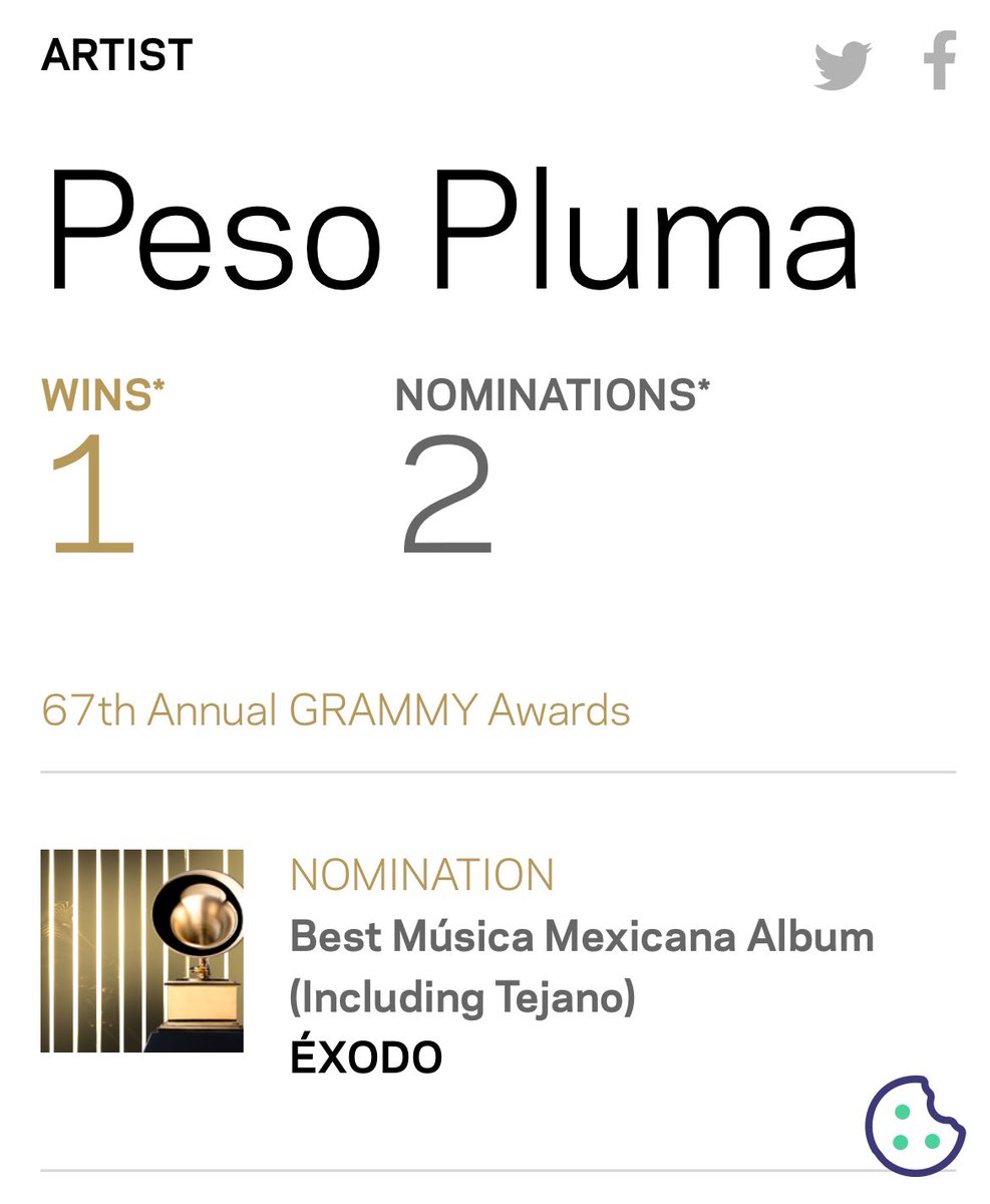 This is one of the craziest thing since I started producing music in my bedroom.

<a href="/_PesoPluma/">Peso Pluma</a> ’s album Éxodo has been nominated, and it includes a track I had the honor of working on: Teka with brother <a href="/djsnake/">DJ SNAKE</a> 🌟

Thank you so much Will for trusting me with this 🙏🏻🔥