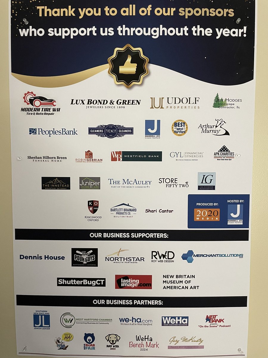 West Hartford Mag (@westhartfordmag) on Twitter photo .<a href="/WeHartford/">We-Ha.Com</a> Special THANKS to ALL our Sponsors for making the 10th Annual BEST of WEST HARTFORD so memorable … what a GREAT Celebration!
<a href="/CTJewishLedger/">CT Jewish Ledger</a> <a href="/SNEJewishLedger/">Southern New England Jewish Ledger</a> <a href="/TownofWestHrtfd/">Town of West Hrtfd</a> <a href="/wh_chamber/">West Hartford Chamber</a> <a href="/arthurmurray/">Arthur Murray International</a> <a href="/MandellJCC_CT/">Mandell JCC</a> .<a href="/WeHartford/">We-Ha.Com</a> Special THANKS to ALL our Sponsors for making the 10th Annual BEST of WEST HARTFORD so memorable … what a GREAT Celebration!
<a href="/CTJewishLedger/">CT Jewish Ledger</a> <a href="/SNEJewishLedger/">Southern New England Jewish Ledger</a> <a href="/TownofWestHrtfd/">Town of West Hrtfd</a> <a href="/wh_chamber/">West Hartford Chamber</a> <a href="/arthurmurray/">Arthur Murray International</a> <a href="/MandellJCC_CT/">Mandell JCC</a>
