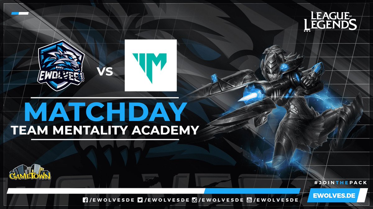 [#LeagueOfLegends]

Es ist wieder Zeit wo unsere Wölfe nach Punkte jagen.
Heute geht es gegen <a href="/MentalityLoL/">Team Mentality</a> Academy.

Einschalten und anfeuern!

🕒20:30 Uhr
🔴twitch.tv/ewolvesde
🎙️<a href="/Miklimunnr/">Tropius</a> &amp; Niklas