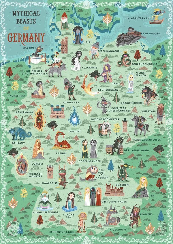 🎨“Mythical Beasts of Germany” by Neil Parkinson