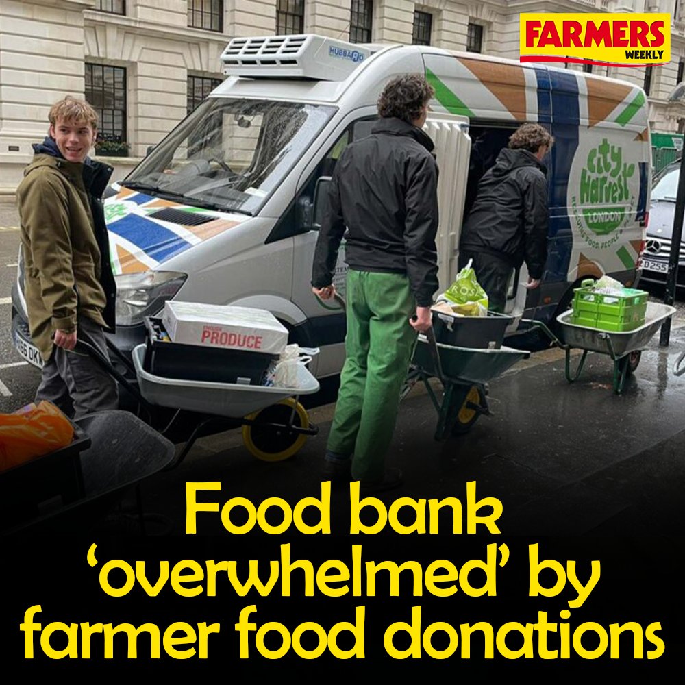 Farmers Weekly (@farmersweekly) on Twitter photo YOU ABSOLUTE LEGENDS. 👏👏
Staff at London food bank <a href="/CityHarvest_LDN/">City Harvest London</a> say they have been “overwhelmed” by large amounts of food donated by British farmers.
READ MORE: ow.ly/P7qr50UaeX6 YOU ABSOLUTE LEGENDS. 👏👏
Staff at London food bank <a href="/CityHarvest_LDN/">City Harvest London</a> say they have been “overwhelmed” by large amounts of food donated by British farmers.
READ MORE: ow.ly/P7qr50UaeX6