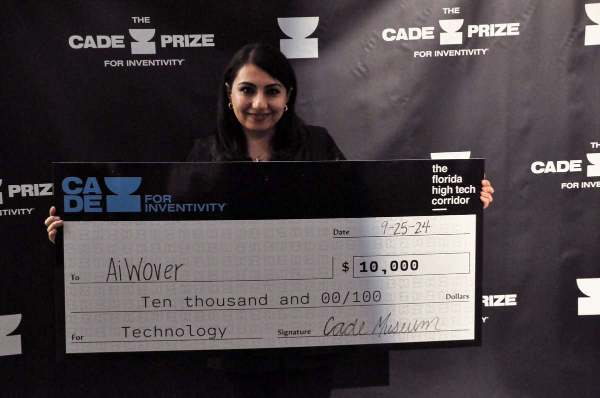 Our own <a href="/SOstadabbas/">Sarah Ostadabbas</a> won a 2024 @CadePrize for Inventivity in the Technology category for her work on her groundbreaking, #AI-guided baby monitoring system AiWover!

Read more about this year’s Cade Prize winners: bit.ly/4fWLqE2