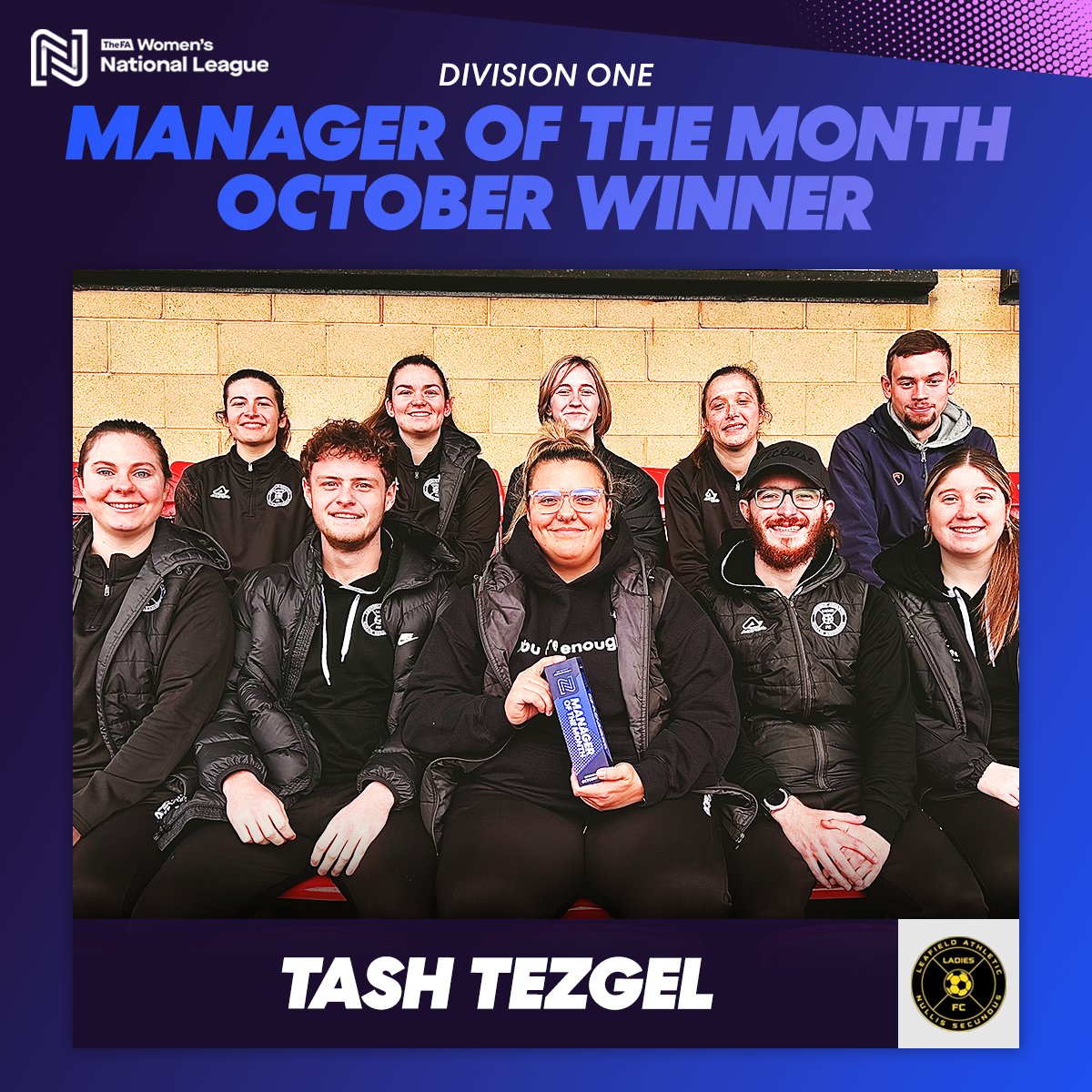 Next up, your Tier 4 Manager of the Month is…

Tash Tezgel of Leafield Athletic 🙌

Catch Tash on The Women’s Football Podcast now 📺

<a href="/TWFP1/">The Women's Football Podcast</a> | <a href="/LeafieldAthLFC/">Leafield Ladies FC</a>