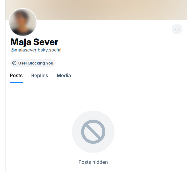 Dva dana sam na BlueSky i već sam skupio više followers nego ovdje za godinu dana. Ekipa očajnički traži nekoga tko nije u eho komori. Naravno, Maja Sever me blokirala nakon prvog pitanja koje je glasilo - Kakav je to sajam knjiga koji ima zabranjene autore i naslove (Interliber)