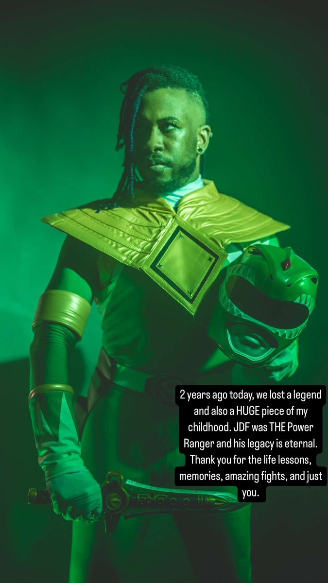 gh0xttherebel's tweet photo. ⚡️ Go Green Ranger, GO! ⚡️ 

#RIPJDF https://t.co/WnrlkbOepK