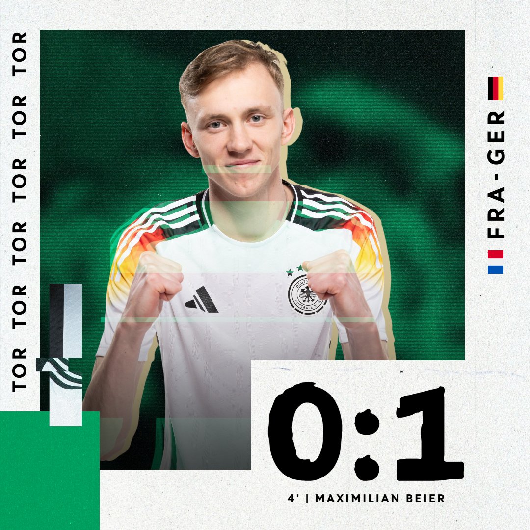 DFBNachwuchs's tweet photo. Lääääuft! Maxi stellt früh auf 1:0 😍

#FRAGER #U21 #CREW21 📸Thomas Böcker/DFB https://t.co/qyTriMSVMo