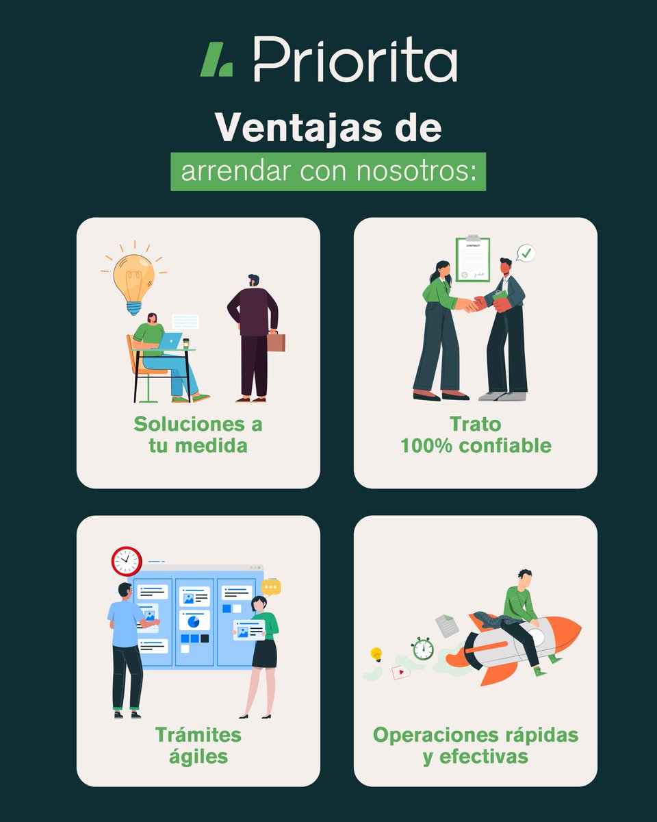PrioritaLeasing's tweet photo. El arrendamiento es la mejor solución de financiamiento para el desarrollo y la expansión. Con nuestra ayuda podemos trabajar en potenciar el crecimiento de tu negocio.​

​Obtén más información aquí: https://t.co/SfV7LmTRzt​

​#Priorita #Arrendamiento #CrecimientoEmpresasial https://t.co/kNfWuh0XOF