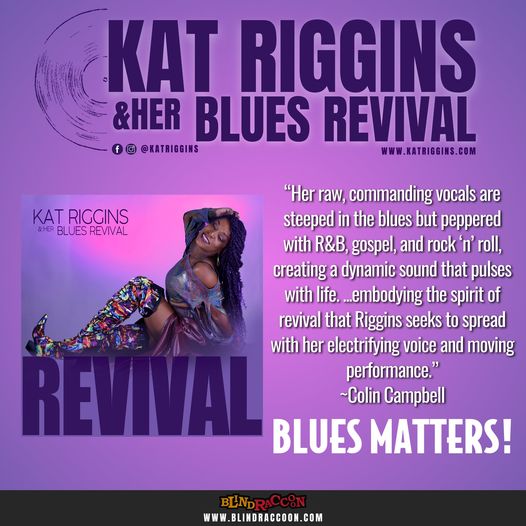 BlindRaccoon9's tweet photo. 📰Blues Matters Magazine Music review: 💿REVIVAL by Kat Riggins and Her Blues Revival
Add To Your Collection Today:
🎧https://t.co/Lz1x5vfRR2
Visit Kat Riggins online:🔗https://t.co/iwV9UxPu0d
.
.
.
.
.
#blues #bluesmusic #newmusic #KatRiggins #Revival #newmusic2024 https://t.co/xe0zSwGZoO