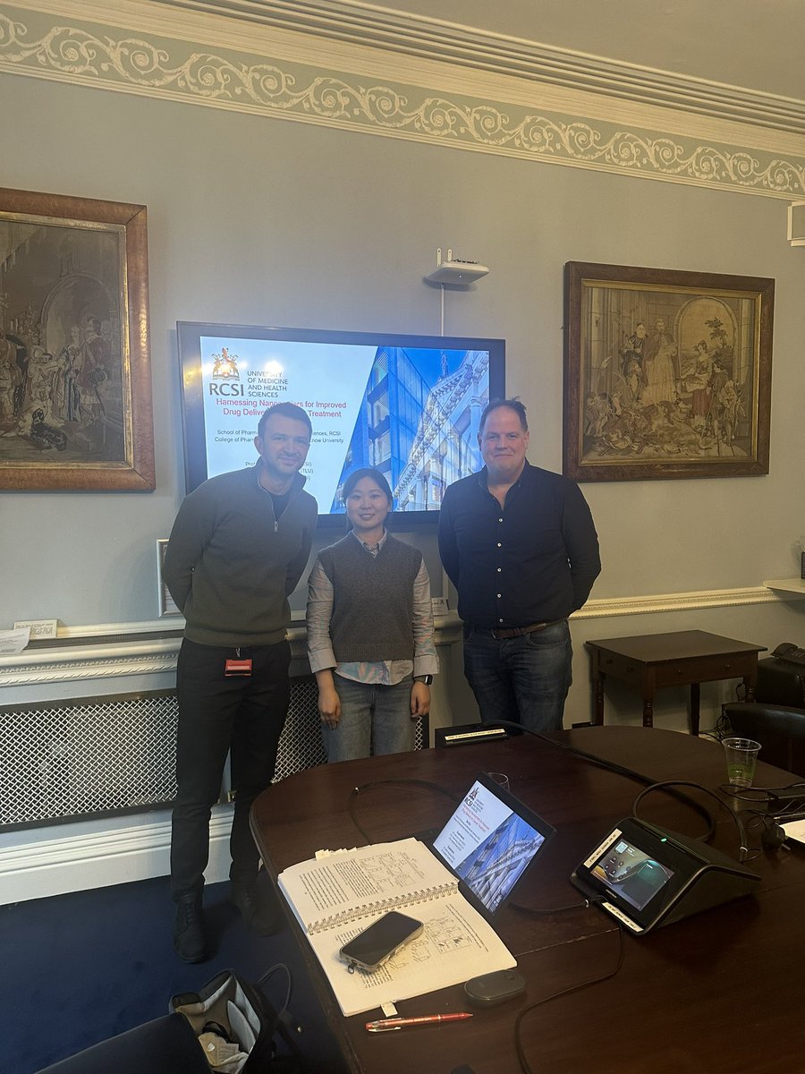 Prof Jonathan Coulter (@dr_ja_coulter) on Twitter photo Was a pleasure to serve as external examiner, with <a href="/damirvareslija/">Damir Varešlija</a> as internal examiner, for Tau Xu a fantastic PhD RCSI / Soju joint scholar. Great work supervised by <a href="/sa_cryan/">Sally Ann</a>, Prof Ding and Prof Heise <a href="/RCSIPharmBioMol/">RCSI School of Pharmacy and Biomolecular Sciences</a>. Many Congratulations!!! Was a pleasure to serve as external examiner, with <a href="/damirvareslija/">Damir Varešlija</a> as internal examiner, for Tau Xu a fantastic PhD RCSI / Soju joint scholar. Great work supervised by <a href="/sa_cryan/">Sally Ann</a>, Prof Ding and Prof Heise <a href="/RCSIPharmBioMol/">RCSI School of Pharmacy and Biomolecular Sciences</a>. Many Congratulations!!!