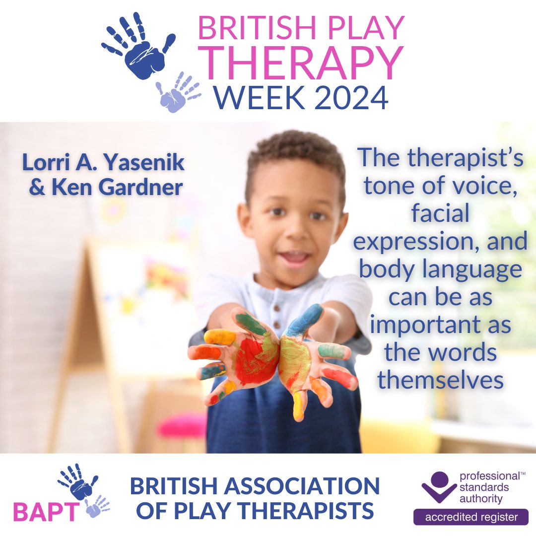 #BritishPlayTherapyWeek2024
 #TherapistsConnect