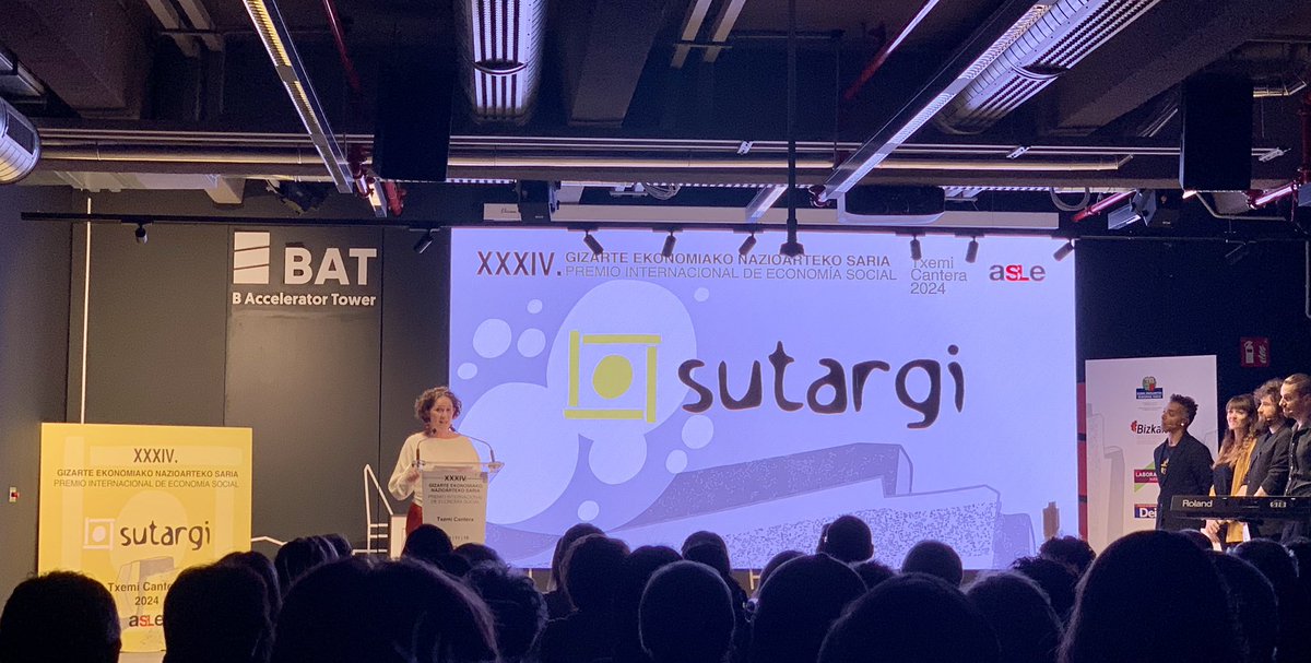 🟥Asistimos en el día de hoy al XXXIV Premio Internacional de Economía Social Txemi Cantera 2024 celebrado en <a href="/BAT_Tower/">BAT | B Accelerator Tower</a> de 📍Bilbao.

#XXXIVPremioInternacionaldeEconomiaSocialTxemiCantera2024 #ASLE #ElkarLan #COOPS

📸