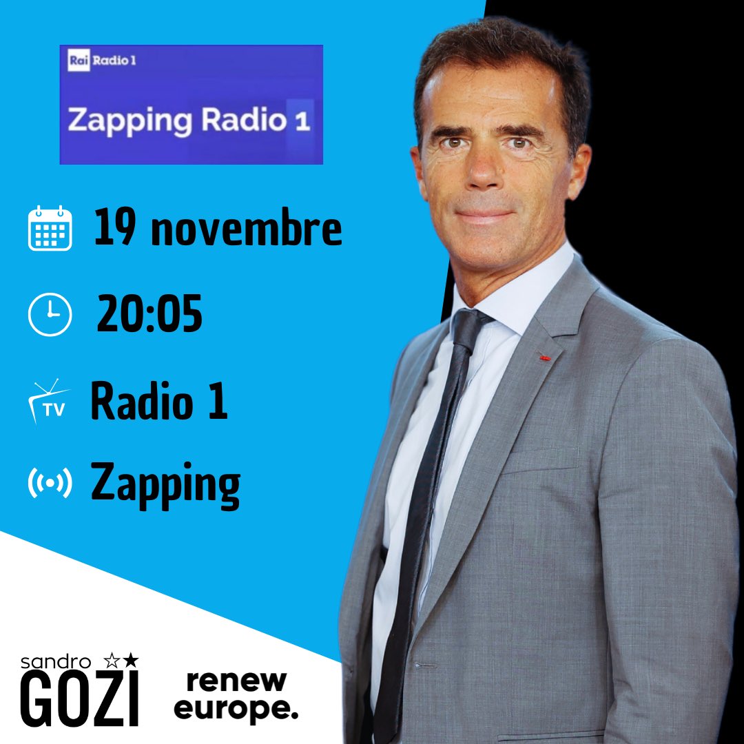 Stasera alle 20:05 presso #Zapping di #Radio 1 sarò intervistato da Giancarlo Loquenzi. 
Parliamo di #Europa e delle nomine della #Commissione. Vi aspetto, a più tardi!

 #intervista #unioneeuropea #zappingradio1 #radio1