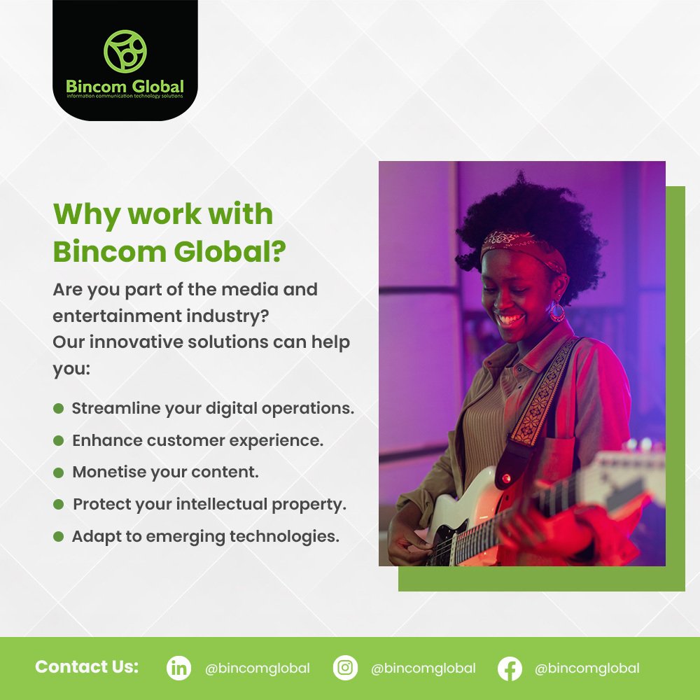 bincomict's tweet image. Embrace the future of media and entertainment with our innovative solutions. Let&apos;s help you drive your digital transformation and achieve your business goals.
Contact us today to discuss your digital transformation needs.

#BincomGlobal #operationalexcellence #efficiency