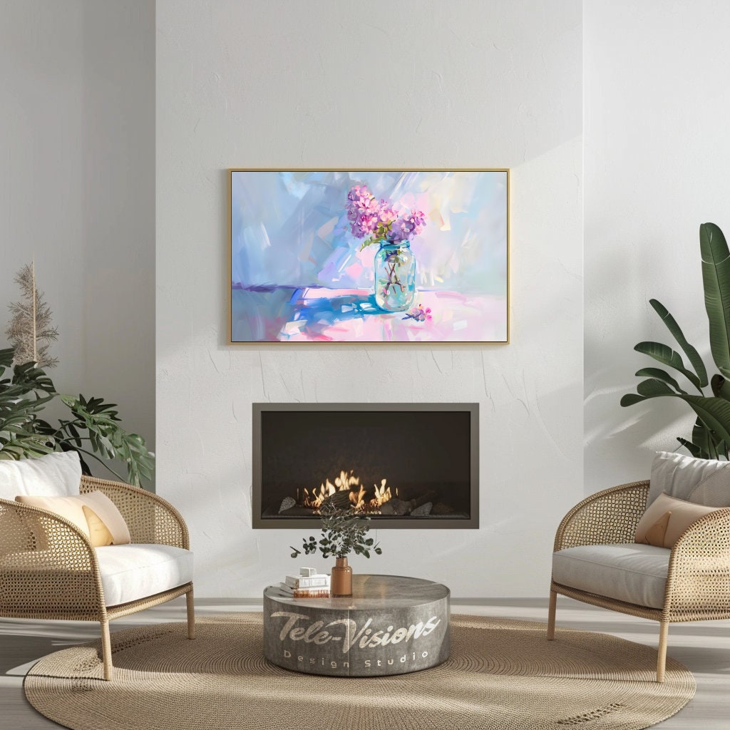 TeleVisionsDS's tweet photo. Let Samsung Frame TV Digital Download Pastel Jar with Flowers Delicate Floral Art ignite your creativity. Elevate your Samsung Frame TV experience. Link in bio. https://t.co/dFgkolC0Zf