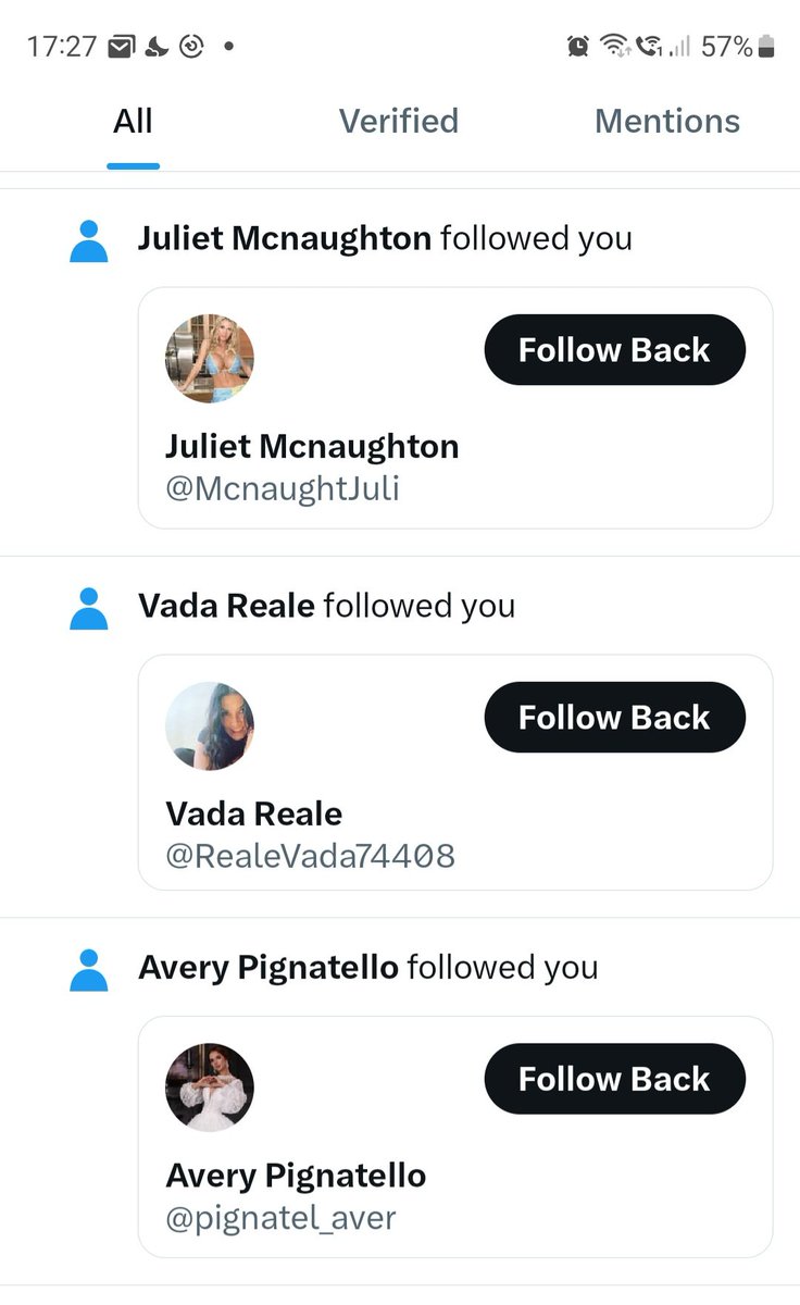 Ah <a href="/X/">X</a> wondering why thinking people are leaving #Twitter for <a href="/bluesky/">Bluesky</a> (other than your stupid name change)? Well it's because of the constant abuse, racism &amp; attacks and the fact that you are overrun by bots. See the image for today's crop of fake accounts you refuse to deal with