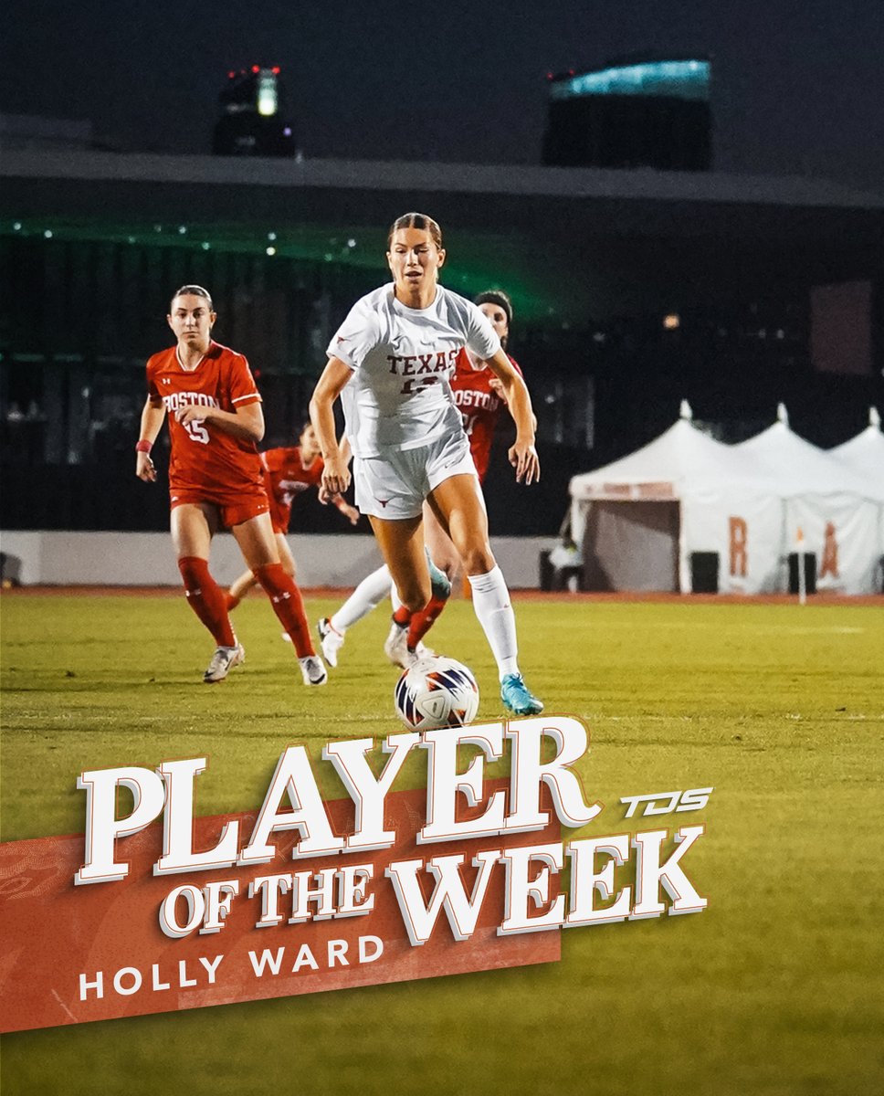 Texas Soccer (@texassoccer) on Twitter photo we weren't the only ones to take notice of <a href="/hollyyward13/">Holly Ward</a>'s performance last week ๐ค
#HookEm | #RunWithTexas we weren't the only ones to take notice of <a href="/hollyyward13/">Holly Ward</a>'s performance last week ๐ค
#HookEm | #RunWithTexas