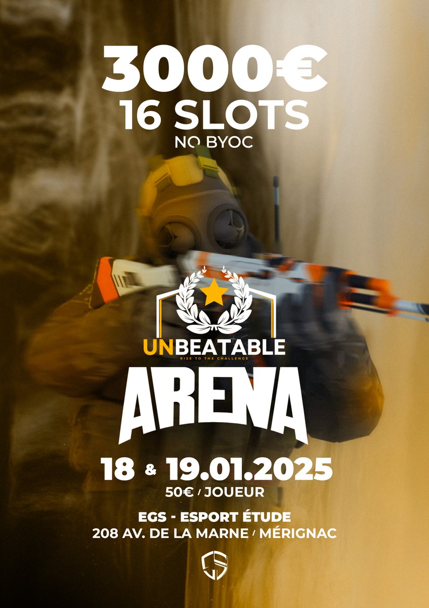 Unbeatable_FR's tweet image. 🎉 La billetterie est ouverte !

🔥 Ne manquez pas l&apos;événement : réservez dès maintenant vos places ici :

👉  event.unbeatable.fr

Infos et détails disponibles sur notre site 📝