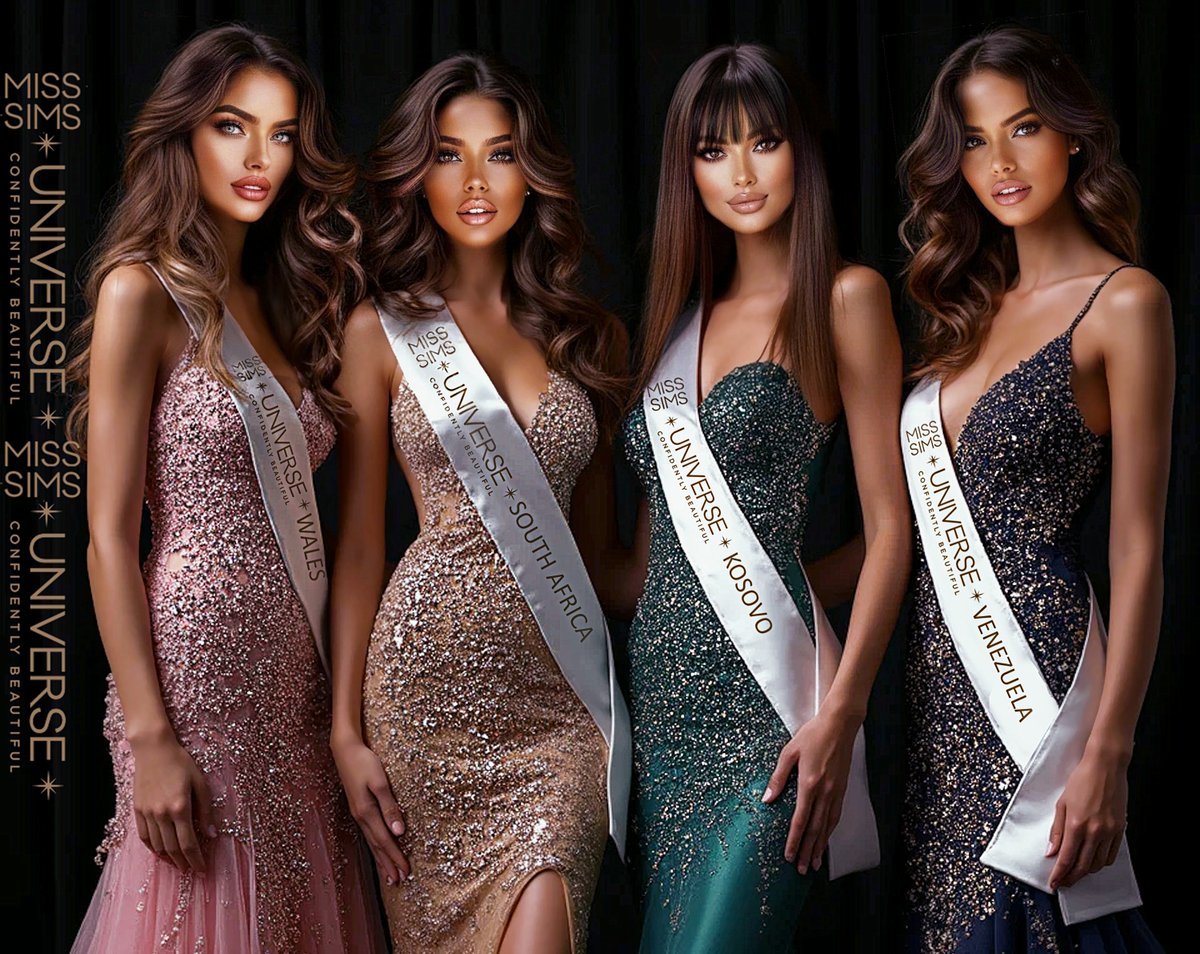 Sims4_MissWorld's tweet image. CONGRATS 2 the FINAL 4 !!
Started with 80 countries and these four made it all the way to the finale:
🏴󠁧󠁢󠁷󠁬󠁳󠁿🏴󠁧󠁢󠁷󠁬󠁳󠁿🏴󠁧󠁢󠁷󠁬󠁳󠁿🏴󠁧󠁢󠁷󠁬󠁳󠁿🏴󠁧󠁢󠁷󠁬󠁳󠁿WALES
🇿🇦🇿🇦🇿🇦🇿🇦🇿🇦SOUTH AFRICA
🇽🇰🇽🇰🇽🇰🇽🇰🇽🇰KOSOVO
🇻🇪🇻🇪🇻🇪🇻🇪🇻🇪VENEZUELA
#MissUniverseSimsS6 @TheSims #Sims4Cc