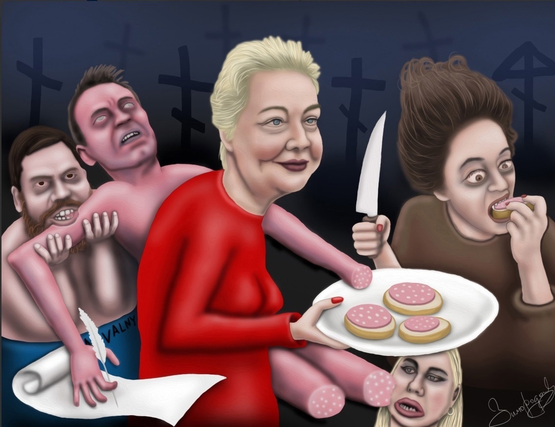 - Можете одной картинкой описать недавний перформанс "российской" оппозиции?
- Легко