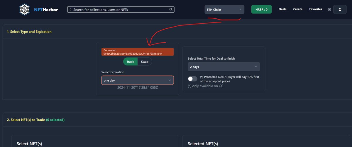 We made some changes to the upcoming release how it handles different chains. Just select on top which one you want to use and the system will immediately get the NFT(s) based on your selection. Handy if you want to create listings on different chains...
Soon :)
