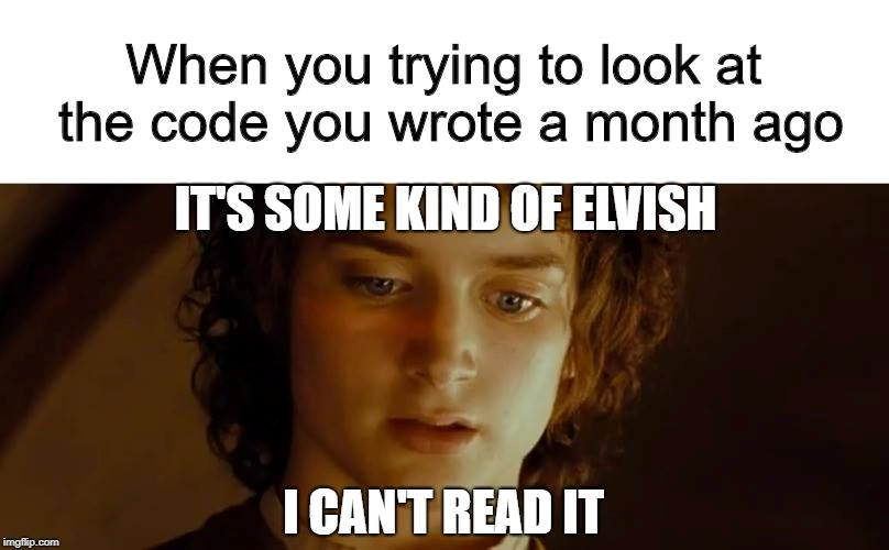 Pratu219's tweet image. Past me wrote this, future me can&apos;t read it. 🤦‍♂️
 #CodingLife #DeveloperHumor #OldCode