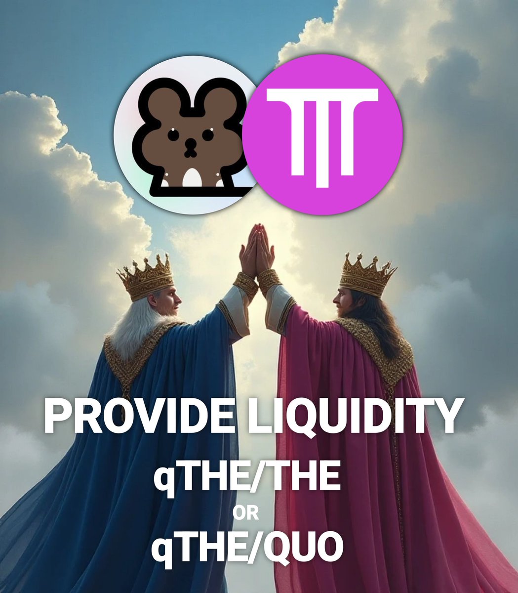 Provide Liquidity to qTHE/THE Pool on @ThenaFi_ ✨
Convert your $THE to qTHE 
Go to thena.fi Pools and stake ✨