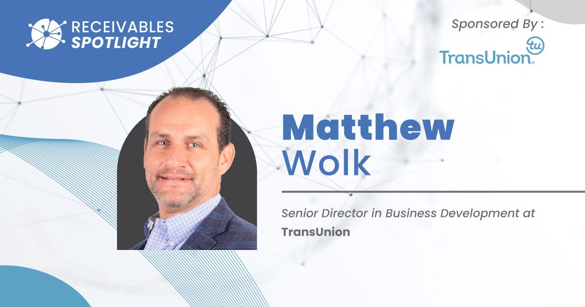 ReceivablesInfo's tweet image. Learn more about Matthew Wolk with TransUnion in our Executive Spotlight series!

zurl.co/BzPU

#ExecutiveSpotlight #Receivables #ReceivableManagement
