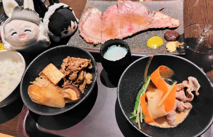ローストビーフとすき焼きとしゃぶしゃぶという肉フェス 