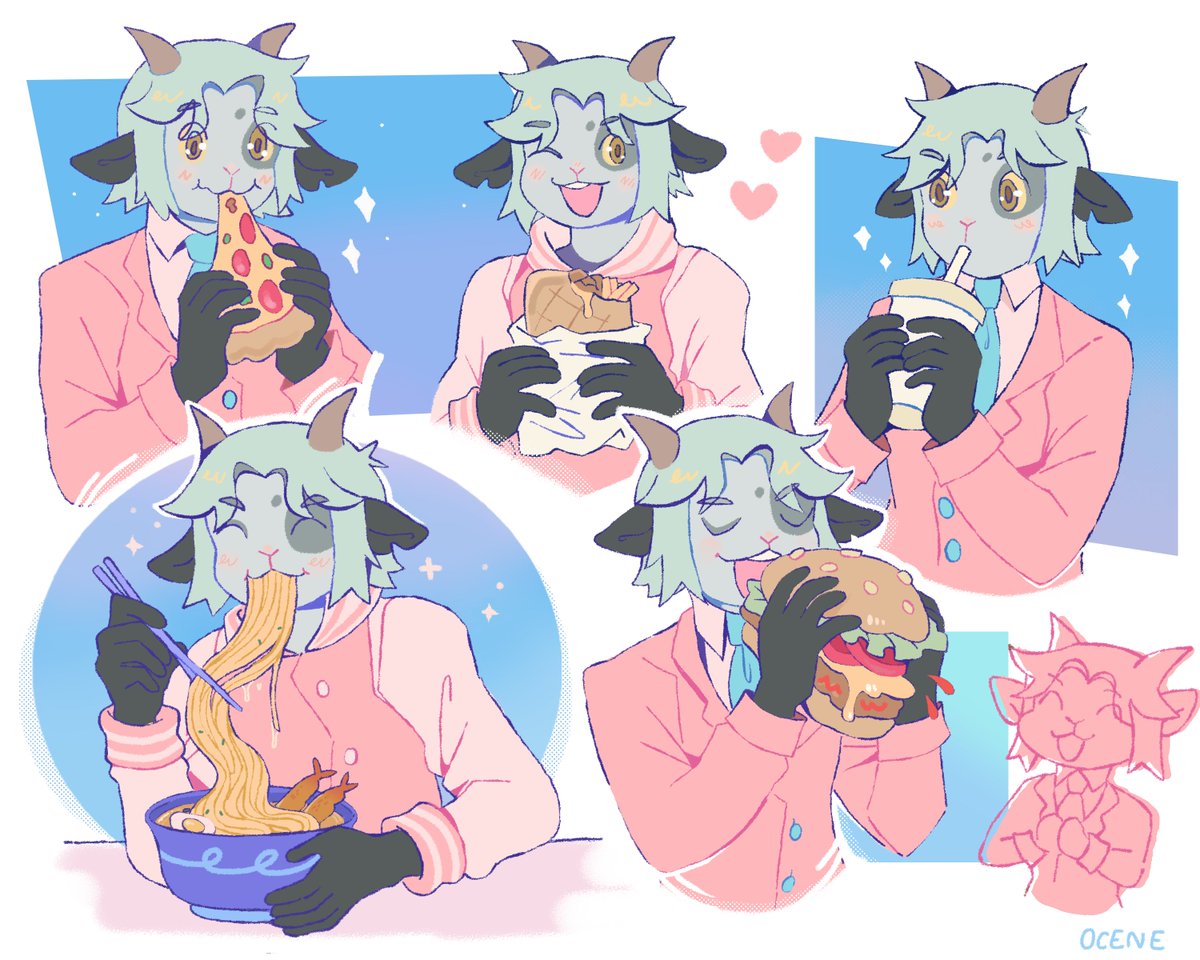 ozcene's tweet photo. Ozzy with all the food I love to eat!
#furry #furryart https://t.co/oLSmsl6imu