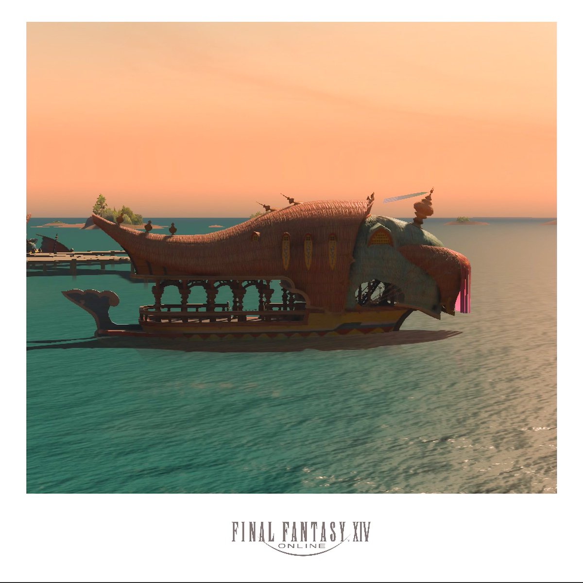 HEorzea's tweet photo. イェドリマンに停泊する船
#FF14風景 https://t.co/Eq12GWbAXY