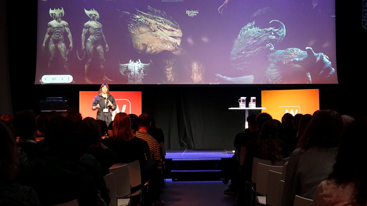 DGA_online's tweet photo. Two new Dutch Game Day powered by
@ControlMagazine videos are now live!  
Luna Wullaert - The artistic pipeline of the Dragonborn race in Baldur's Gate 3: https://t.co/eECtkltbcJ
Shania Hall - Fashion and what it really means to be a concept artist: https://t.co/ljp0HsUIql https://t.co/AkhiE8jUbl