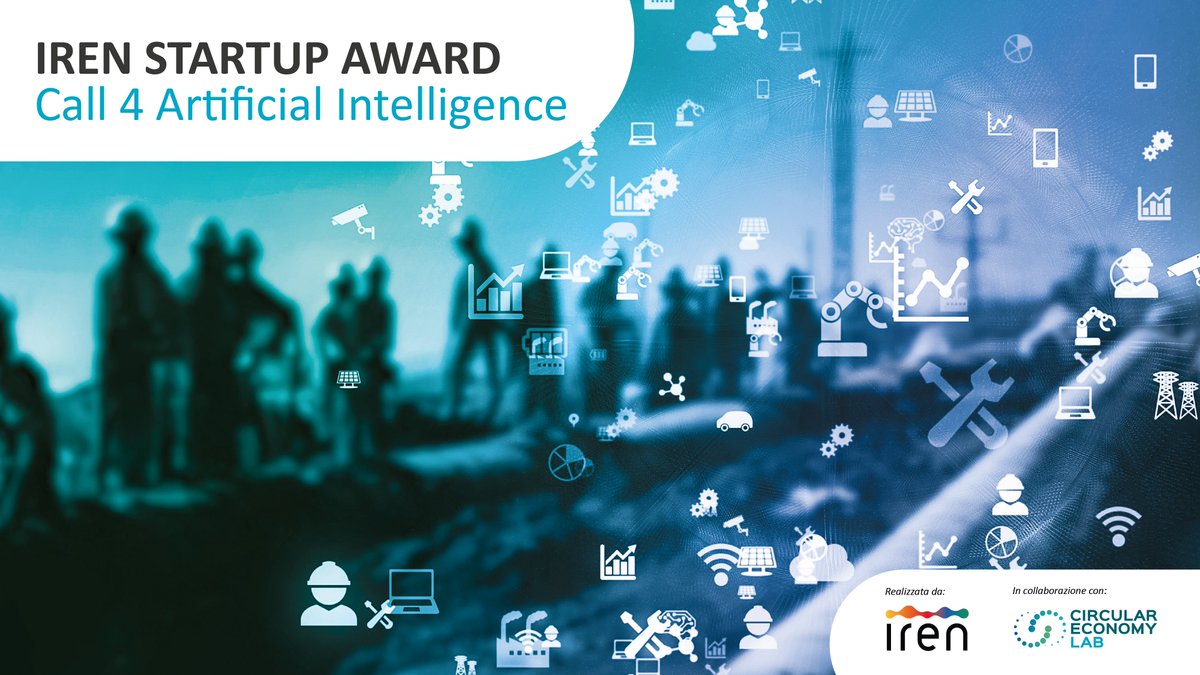 CE Lab (@celabofficial) on Twitter photo ๐ Il <a href="/gruppoiren/">Gruppo Iren</a>, in collaborazione con il Circular Economy Lab, lancia la Call 4 Artificial Intelligence 2024!
Cerchiamo #startup e #PMI per rivoluzionare:
๐ Reti: ottimizzazione consumi e manutenzione predittiva
โป๏ธ Ambiente: automatizzazione della raccolta rifiuti โก ๐ Il <a href="/gruppoiren/">Gruppo Iren</a>, in collaborazione con il Circular Economy Lab, lancia la Call 4 Artificial Intelligence 2024!
Cerchiamo #startup e #PMI per rivoluzionare:
๐ Reti: ottimizzazione consumi e manutenzione predittiva
โป๏ธ Ambiente: automatizzazione della raccolta rifiuti โก