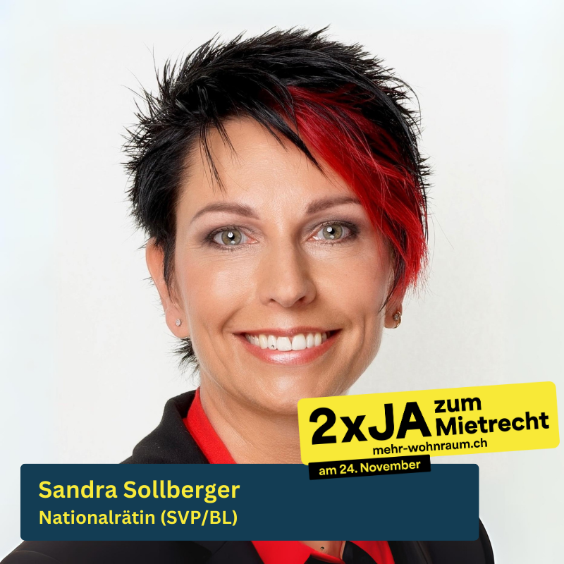 Sandra Sollberger sagt 2 x JA zum Mietrecht am 24. November!

📬Stimme auch Du 2 x JA zum Mietrecht -  ab jetzt im Abstimmungslokal in deiner Nähe!

✅Gegen Missbrauch ✅Für faire Regeln!
1 x JA zur #Untermiete und 1 x JA zum #Eigenbedarf

#mietrecht #mehrwohnraum #abst24 #chvote