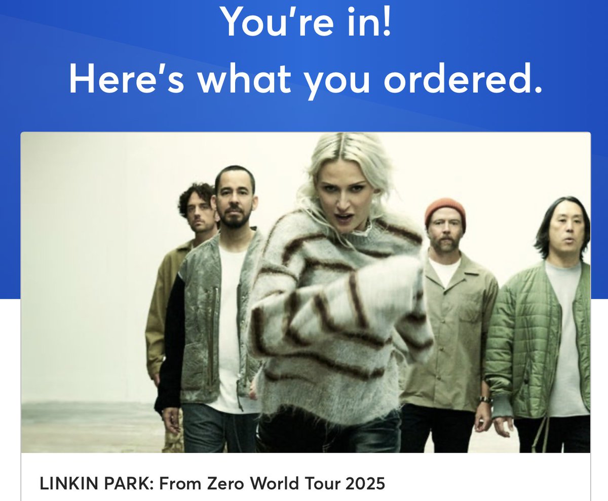 Probably my easiest purchase with <a href="/Ticketmaster/">Ticketmaster</a> yet! Straight in and out! Can't wait for this one <a href="/linkinpark/">LINKIN PARK</a> <a href="/wembleystadium/">Wembley Stadium</a> #linkinpark #concert #ticketmaster