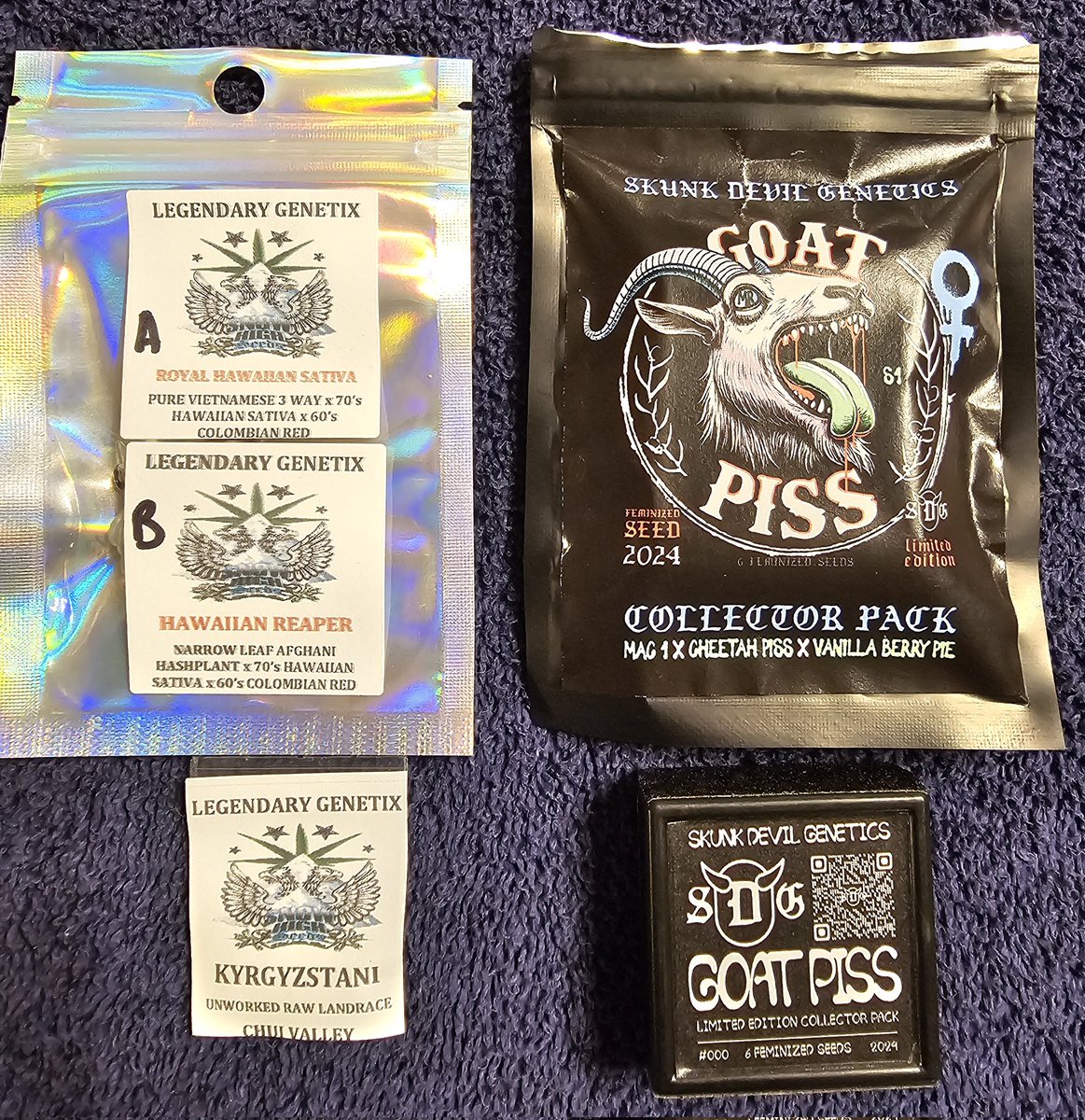 WillyWeedfinger's tweet photo. Huge shoutout to @TheUpperVault, @skunkdevilseeds, @SnowHighSeeds, and @Boldtbag for the amazing package!! Unintentionally arrived on my bday, which just turned an already amazing day to just incredible! Cant wait to grow some of this out and wash some WPFF! Thank you much 💚🔥💪 https://t.co/VOYyZYdoJi