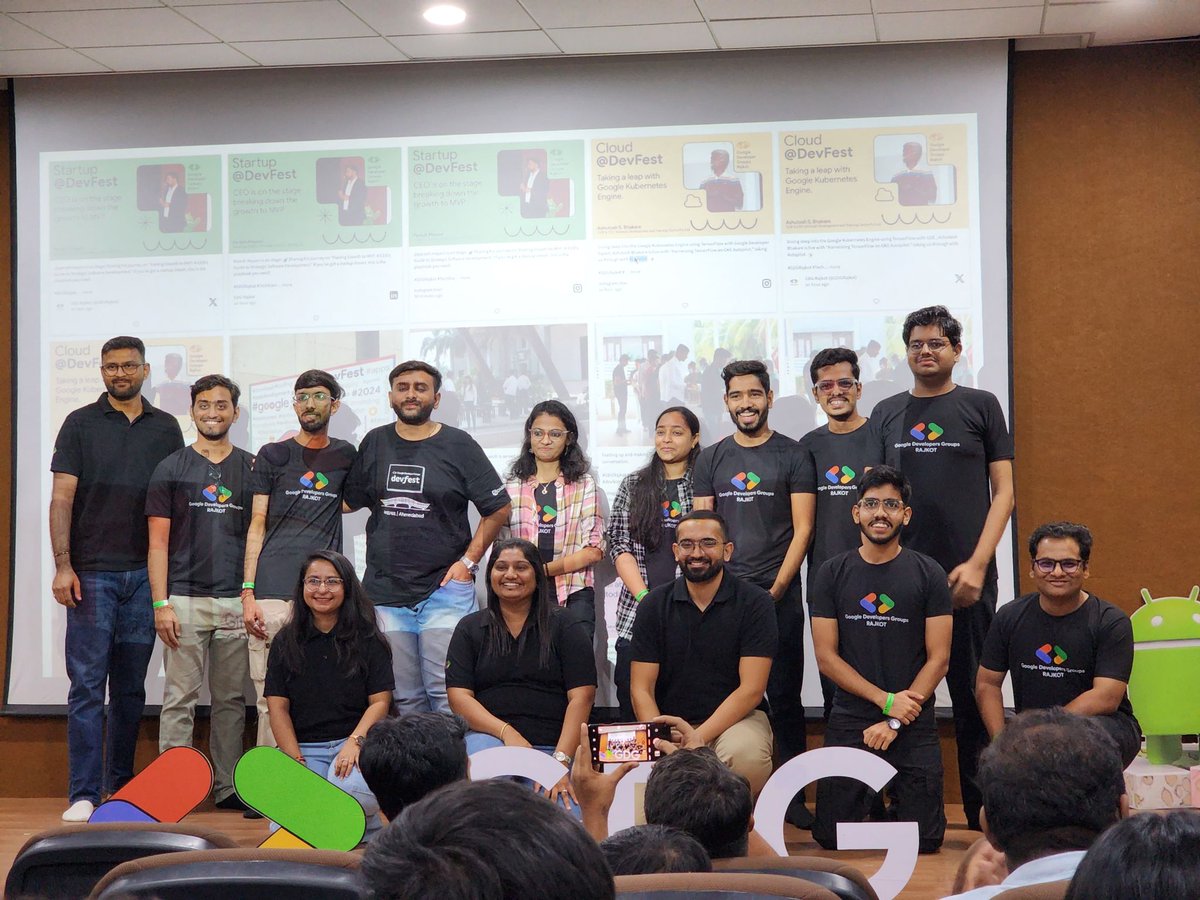 Its been an amazing experience volunteering DevFest'24.
thank you <a href="/GDGRajkot/">GDG Rajkot</a> for giving this opportunity.

#GDGRajkot #DevFest2024