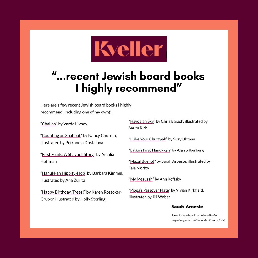 Looking for the perfect holiday gift for little ones? 🎁Check out these recent #JewishBoardBooks, including HANUKKAH HIPPITY-HOP, recommended by <a href="/SarahAroeste/">Sarah Aroeste</a> in <a href="/Kveller/">Kveller</a>! 😍📚 #HappyHanukkah #Hanukkah #Chanukah #KidLit #BooksForKids #HanukkahGifts