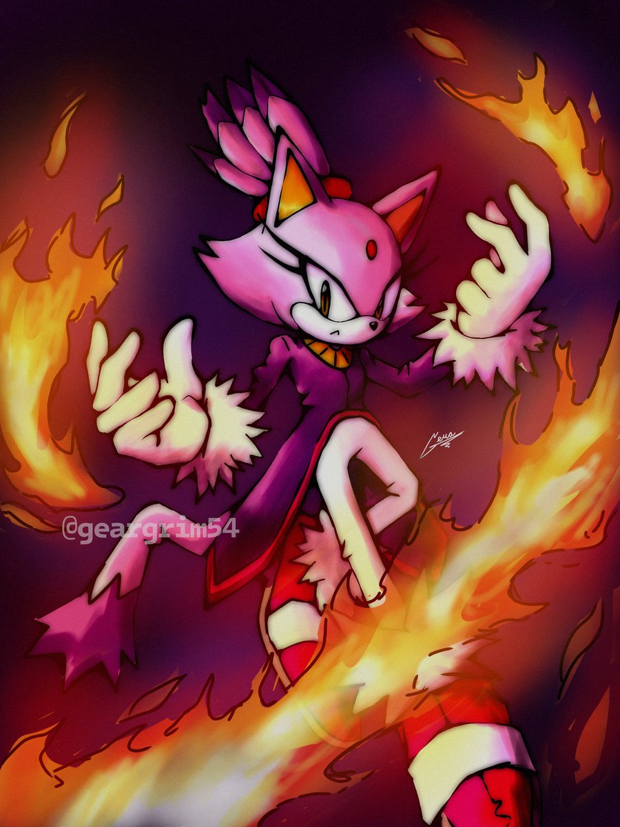 Geargrim54's tweet image. Blaze the cat :3
#Sonic #SonicTheHedgehog #blaze #blazethecat #digitalart #art #illustration #painting #fanart