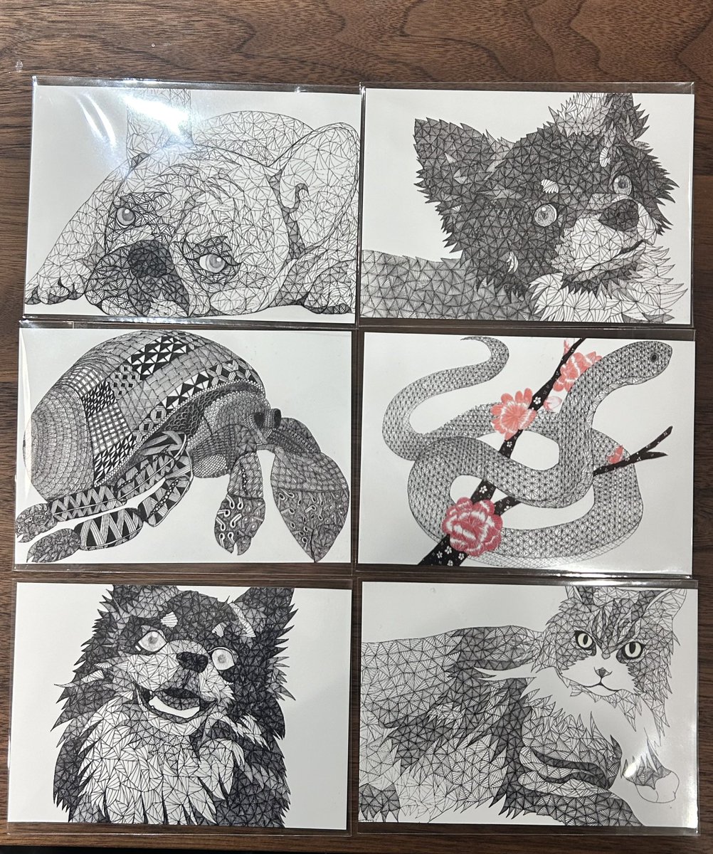 haruyan_ha's tweet image. もう帰ろうかと思ってたら
かわいい犬と目が合いました
三角形だけで描かれたという作品
三角形だけで絵って描けるんだ！？
目が奪われます

埼玉県大宮で毎月第3日曜日に開催している週末アートマーケット「画家の小道」にもいらっしゃるそう✨️

#shaggy〜Triangle art〜
#triangleart