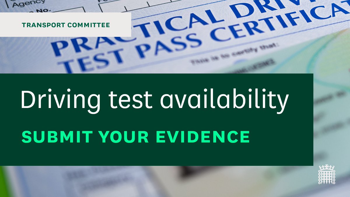TransportCttee's tweet photo. 📆 Since the pandemic, average waiting times for practical driving tests have increased from 6 weeks to 17 weeks.

🚗 We are investigating what possible solutions there are to reduce driving test waiting times.

Submit your views 👉 https://t.co/3ALmSd03Jd https://t.co/F63LclV6bt