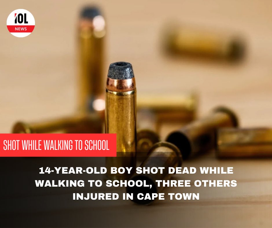IOL's tweet photo. A Cape Town teenage boy lost his life on Tuesday morning while walking to school after gunmen opened fire in Elsies River.
#news #crime #teenageboy #shot #capetown

Read on
https://t.co/v2uqYSax8b https://t.co/lfn8aVSG3W